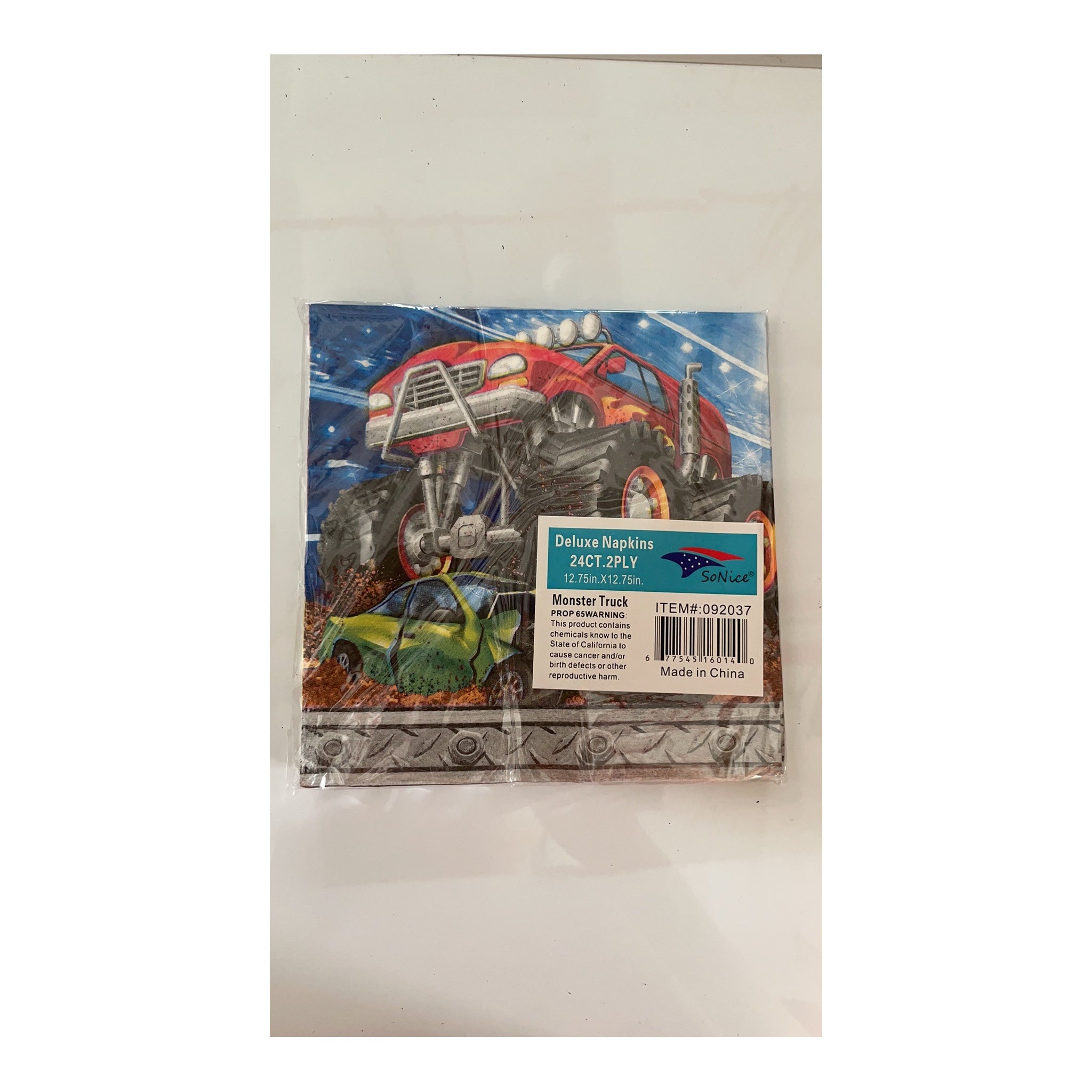 2Ply Npkn 24 ct Monster Trck 24Pk/Cs